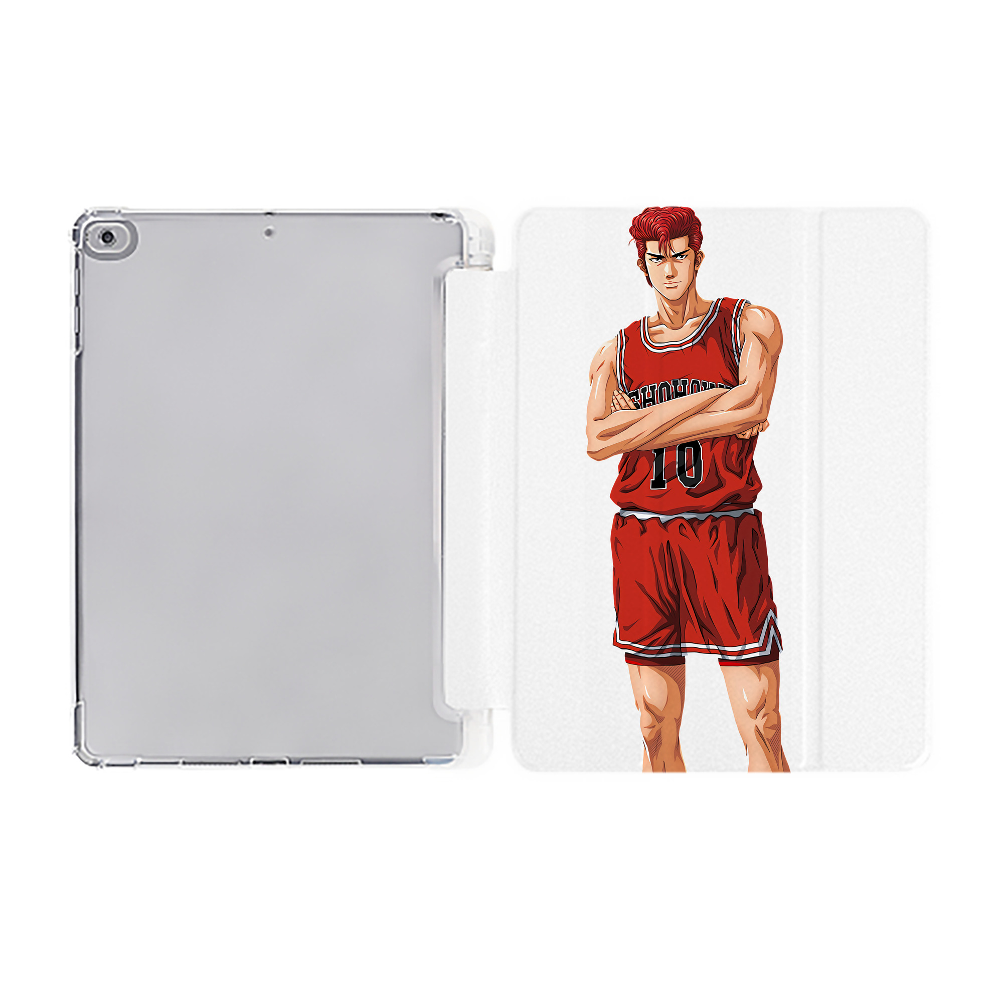 （画像用） SLAM DUNK／スラムダンク IPad ケース ペン収納付き 三つ折りスタンド PUレザー×シリコン 対応機種9.5/10.5/10.9インチ